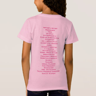 T-shirts ABC do poder da menina