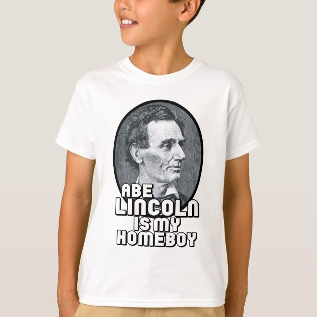 T-shirts Abe Lincoln é meu Ficar em casa (Frente)