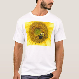 T-shirts Abelha em girassol