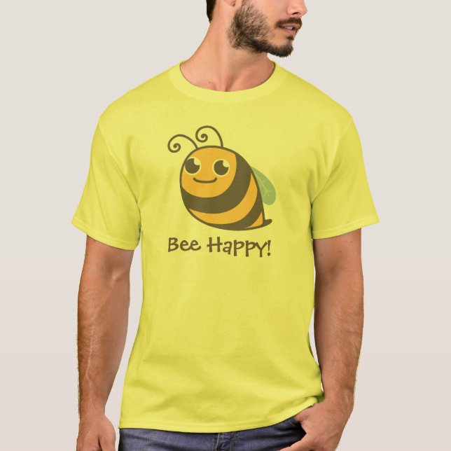T-shirts Abelha feliz! Bumble a abelha (Frente)