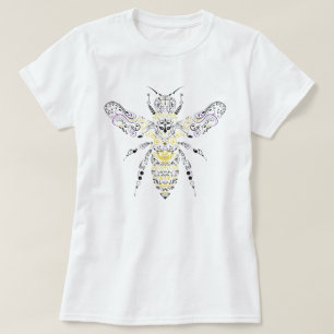 T-shirts abelha ornamentado do mel