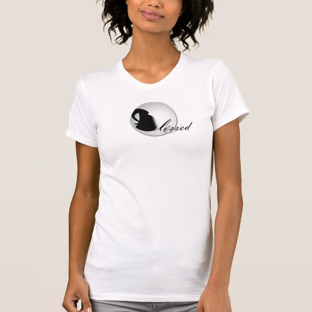 T-shirts Abençoado para a mãe expectante (Frente)