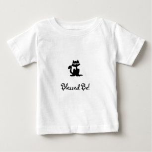 T-shirts Abençoado seja gato preto do bebê