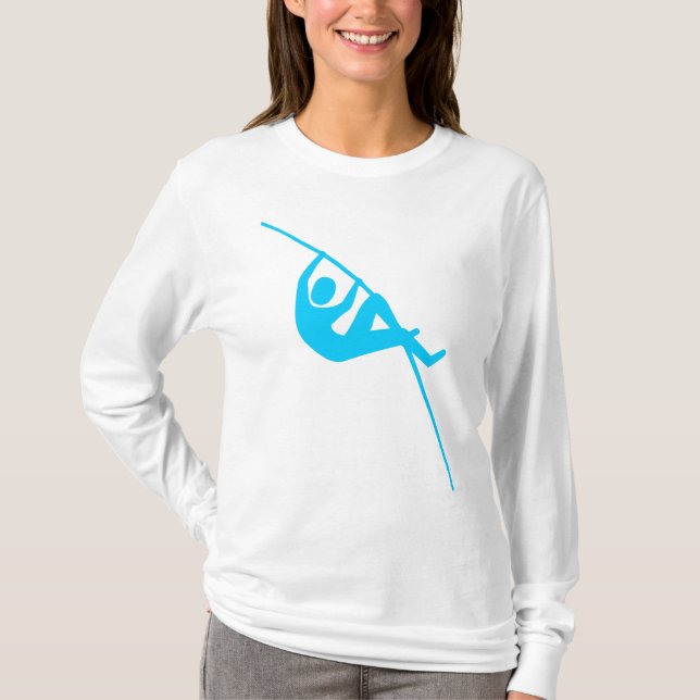 T-shirts Abóbada de pólo - azul-céu (Frente)