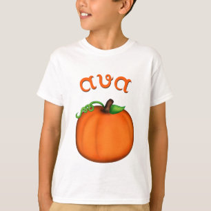T-shirts Abóbora alaranjada bonito para Ava