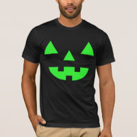 Abóbora de Halloween Jack O Lantern Rosto Verde