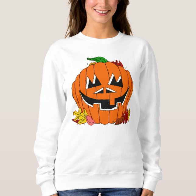 T-shirts Abóbora Jack O'Lantern (Frente)