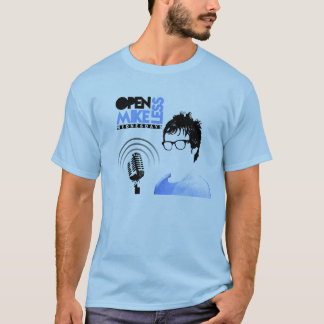 T-shirts Abra o azul do Tshirt de Mikeless com datas da