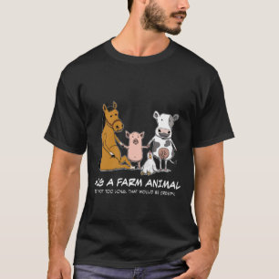 T-shirts Abraço bonito e engraçado um animal de fazenda