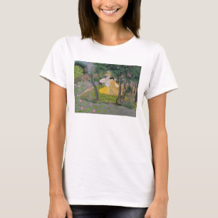 T-shirts Abraço de Radha e de Krishna em um bosque da