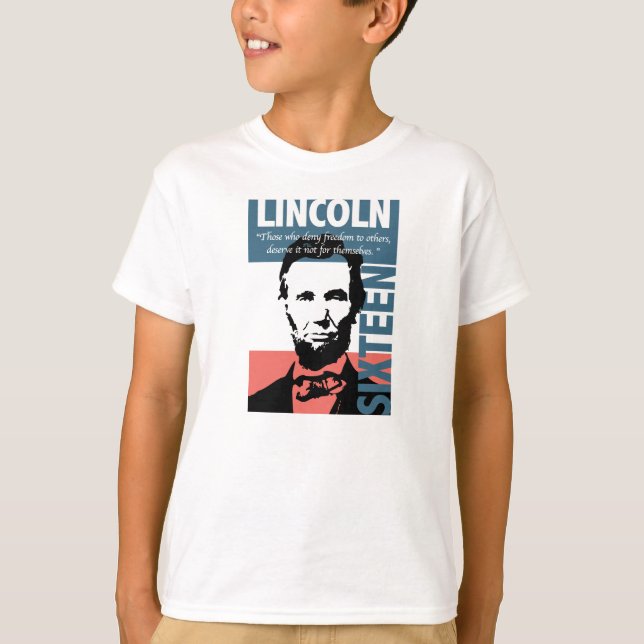 T-shirts Abraham Lincoln 16º Presidente (Frente)