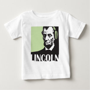 T-shirts Abraham Lincoln que escuta a música