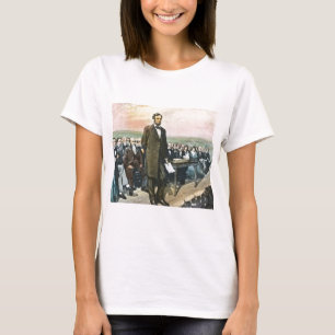 T-shirts Abraham Lincoln relata o endereço Vin de