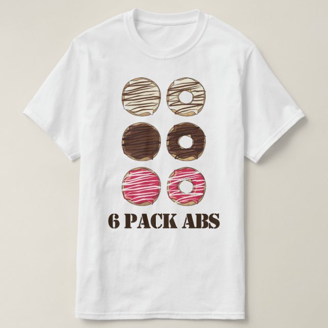 T-shirts Abs de 6 blocos (Frente do Design)