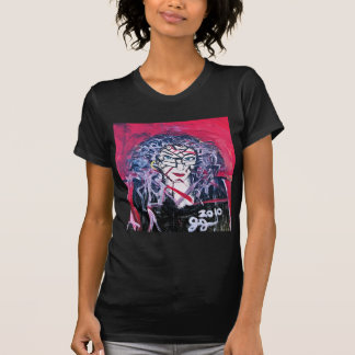 T-SHIRTS ABSTRAÇÃO DE CABELO SELVAGEM