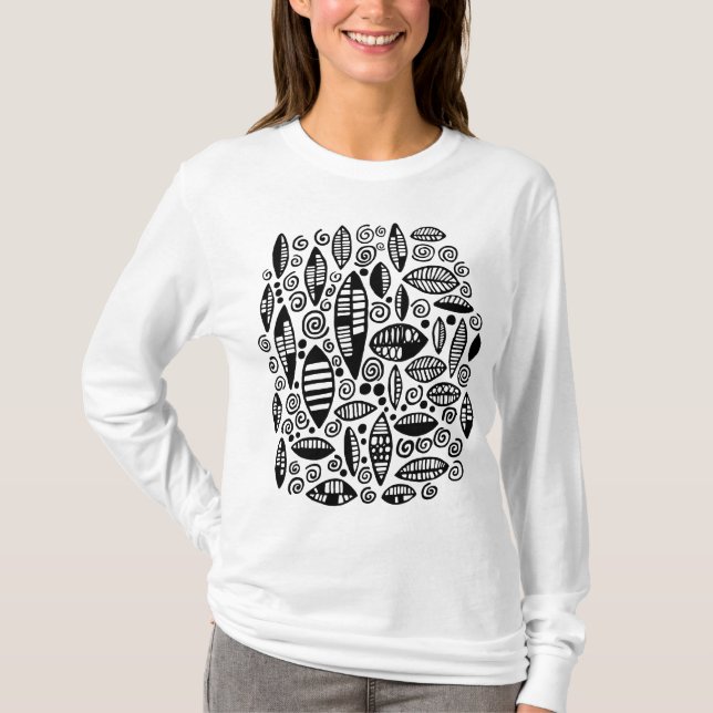 T-shirts Abstrato 100813 - Preto (Frente)