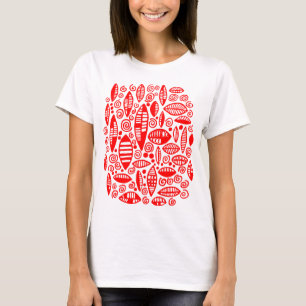 T-shirts Abstrato 100813 - Vermelho