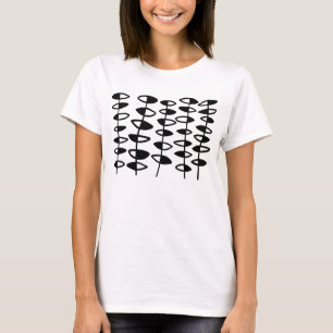 T-shirts Abstrato alterno das folhas
