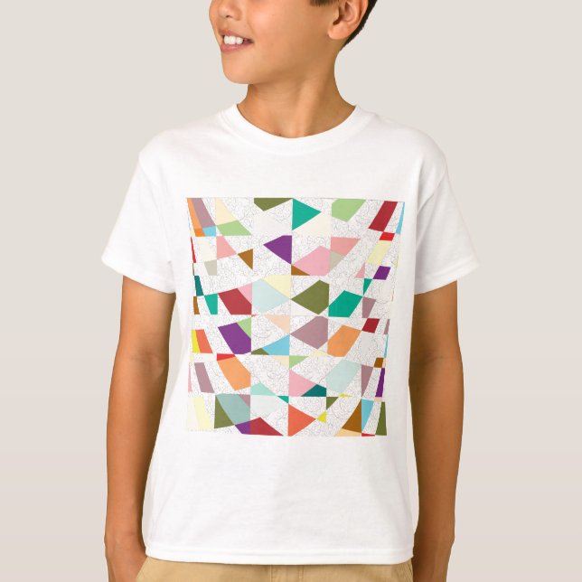 T-shirts Abstrato - Cores - Damasco (Frente)