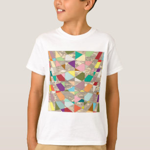 T-shirts Abstrato Cores Douradas
