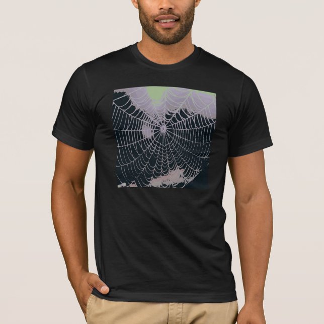 T-shirts Abstrato da Web Spider (Frente)
