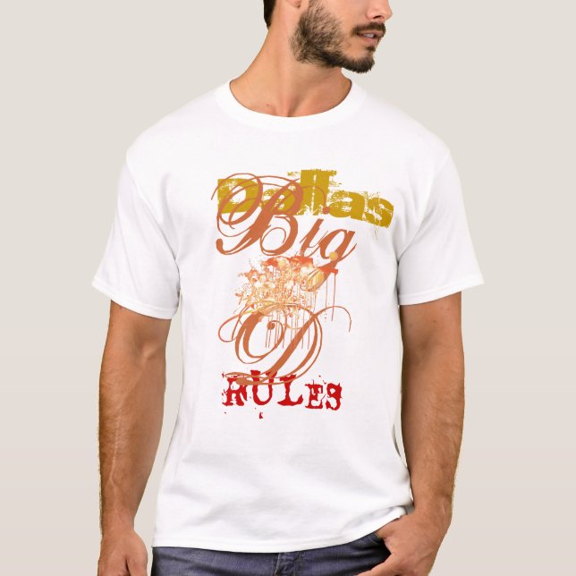 T-shirts Abstrato das regras de Dallas (Frente)