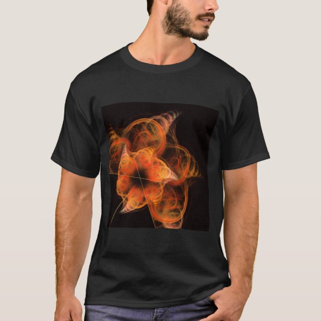 T-shirts Abstrato de arte leve (Frente)