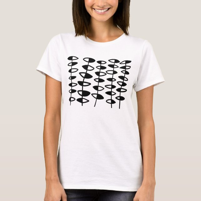T-shirts Abstrato de Folhas Alternativas (Frente)