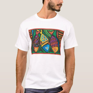 T-shirts Abstrato Fish Art Design