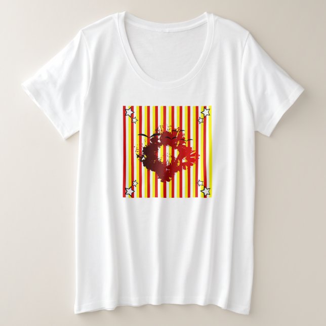 T-shirts Abstrato riscado (Frente do Design)