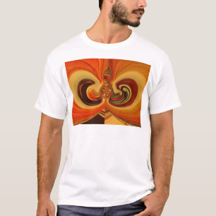 T-shirts Abstrato, rodopia com o Teardrop Center Art Impres