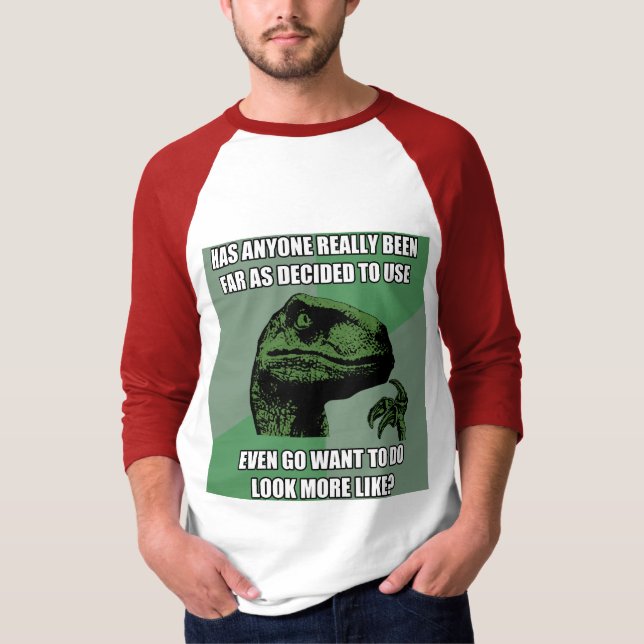 T-shirts Absurdo de Philosoraptor (Frente)