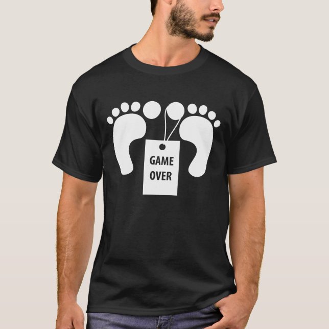 T-shirts Acabou o jogo (Frente)