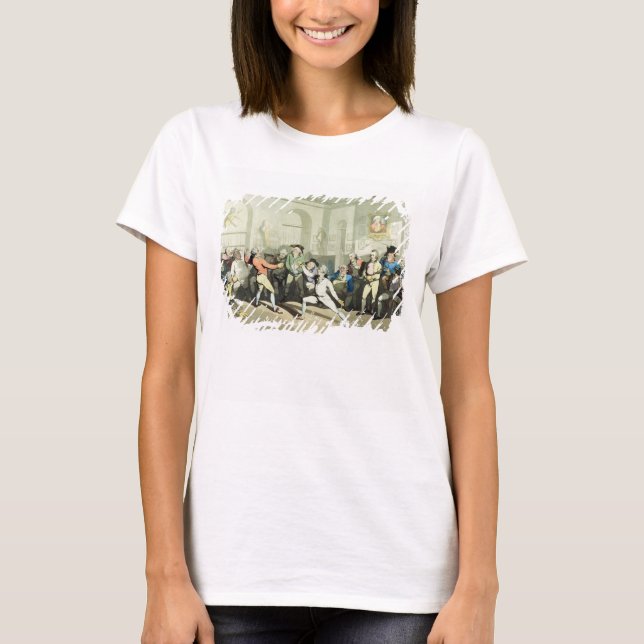 T-shirts Academia de Esgrima do Sr. H. Angelo, gravada por  (Frente)