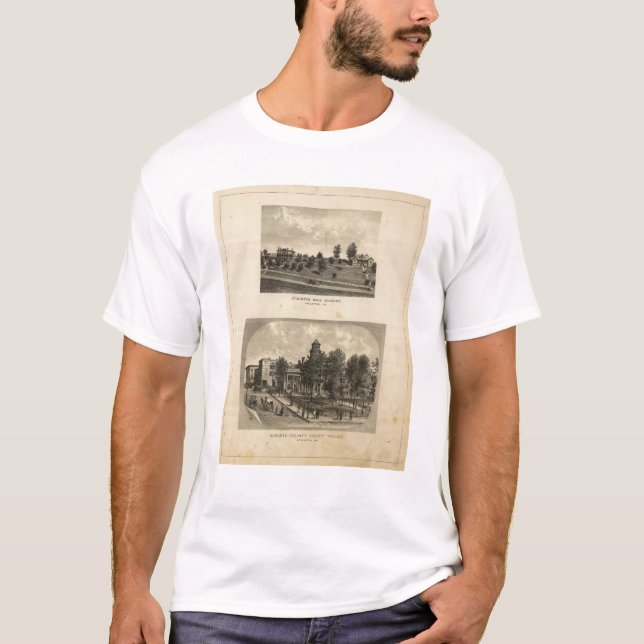 T-shirts Academia do homem de Staunton (Frente)