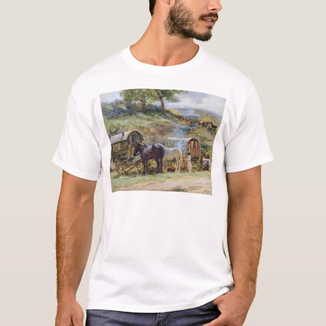 T-shirts Acampamento aciganado, Appleby, 1919 (Frente)