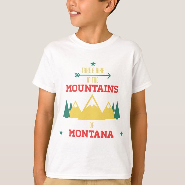 T-shirts Acampamento em Montana (Frente)