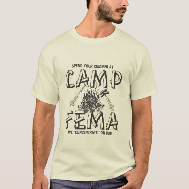 T-SHIRTS ACAMPAMENTO FEMA (Frente)