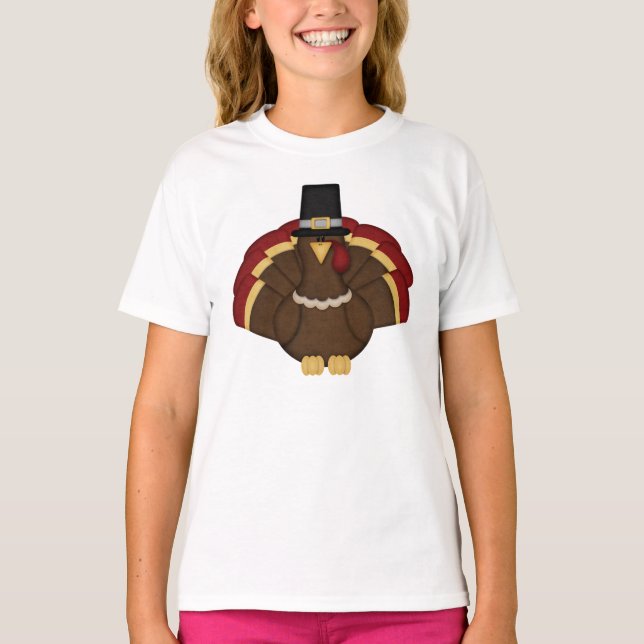 T-shirts Ação de Graças à Turquia (Frente)