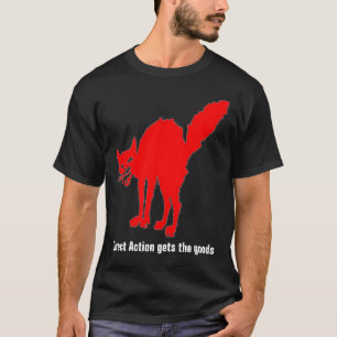 T-shirts Ação direta do gato vermelho