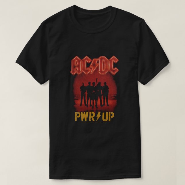 T-shirts ACDC Power Up Rock Banda (Frente do Design)