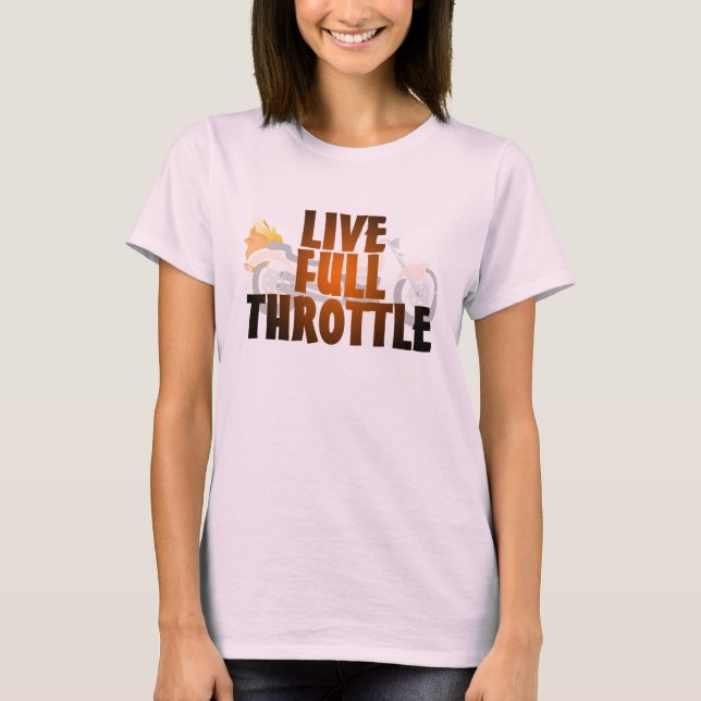 T-shirts acelerador a fundo (Frente)