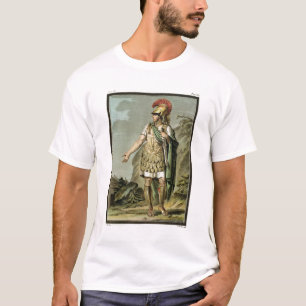 T-shirts Achilles na armadura, traje para 'Iphigenia em