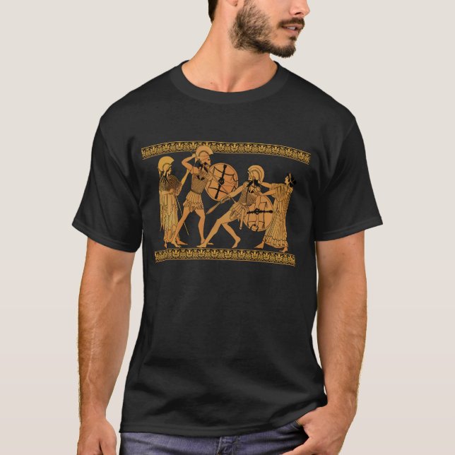 T-shirts Achilles que massacra Hector (Frente)