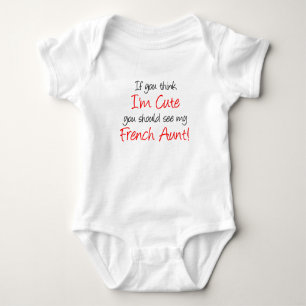 T-shirts Acho que sou uma tia francesa bonita
