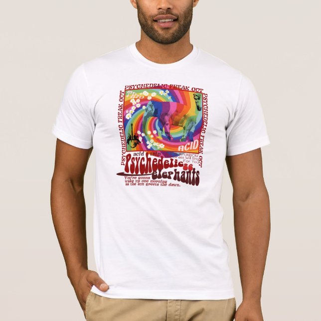 T-shirts acid-elephant (Frente)