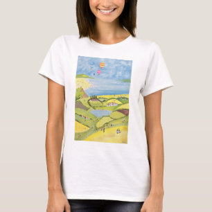 T-shirts Acima de ascendente e afastado