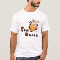 Acobarde o tShirt parvo de dança da vaca dos
