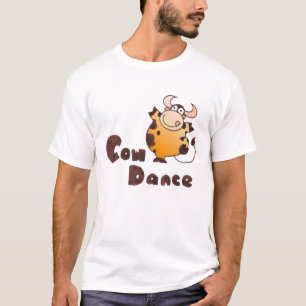 T-shirts Acobarde o tShirt parvo de dança da vaca dos
