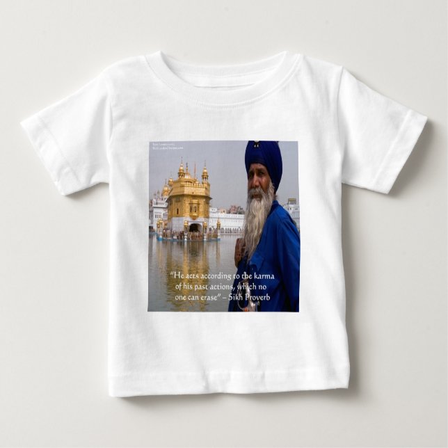 T-shirts Ações Sikh/Karma Proverb (Frente)
